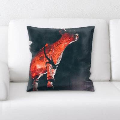 Housse et insert de coussin carré Statue