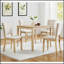 Ensemble de table de salle à manger moderne en bois 5 pièces avec 4 chaises rembourrées, pour les cuisines et les salles à manger contemporaines-1088615603-1088615601