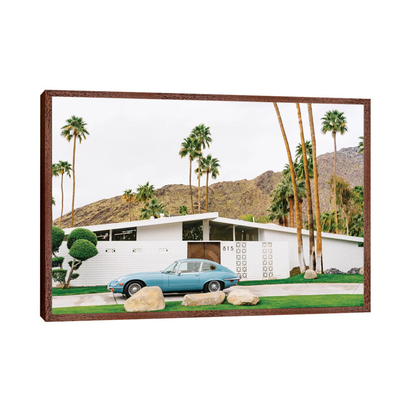Palm Springs Ride I by Bethany Young - Print on Canvas, 66.04 cm H x 45.72 cm W, Classic Brown Wood Framed