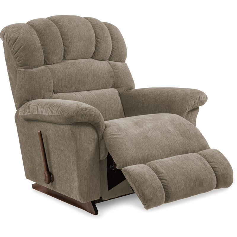 Fauteuil inclinable manuel berçant surdimensionné Randell, Tempête / beige