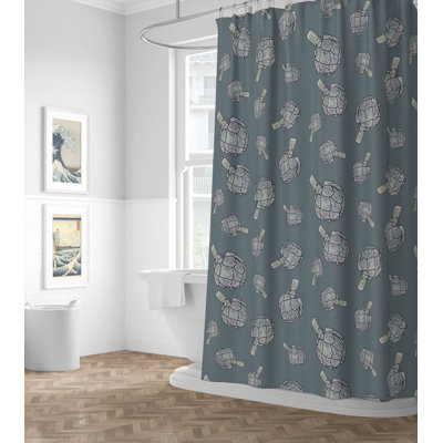 Summer Lemon Ultra-Thin Lightweight Shower Curtain