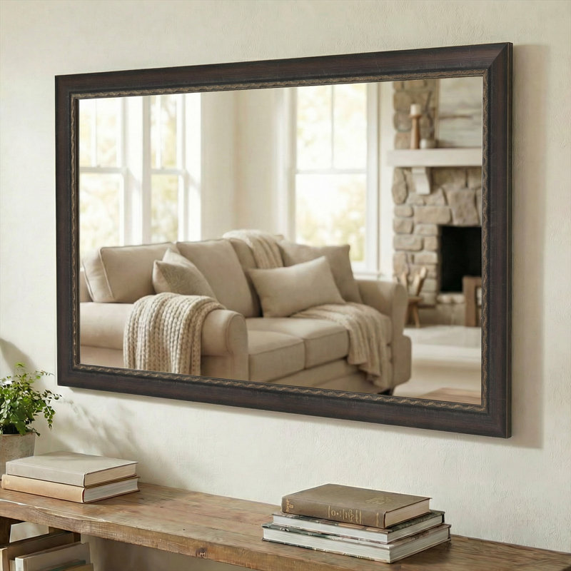 Miroir de salle à manger Ventura, Bronze antique, 28 po x 36 po