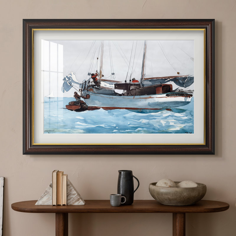 « Ravitaillement en eau », 1903 - Winslow Homer - Estampe encadrée sur mesure, 16x22 INNER SIZE, Framed Print with Mat