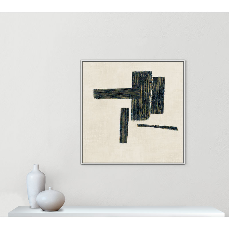 «Copeland Stiched II» par, H 41,5 po x l 41,5 po, Blanc