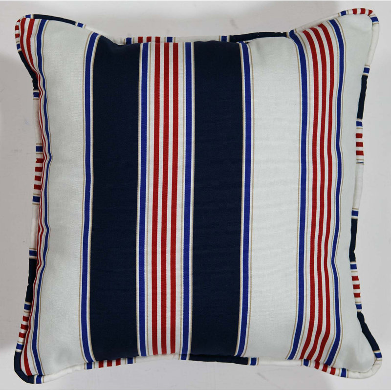 McGregor Nautical Cotton Stripe Square Pillow