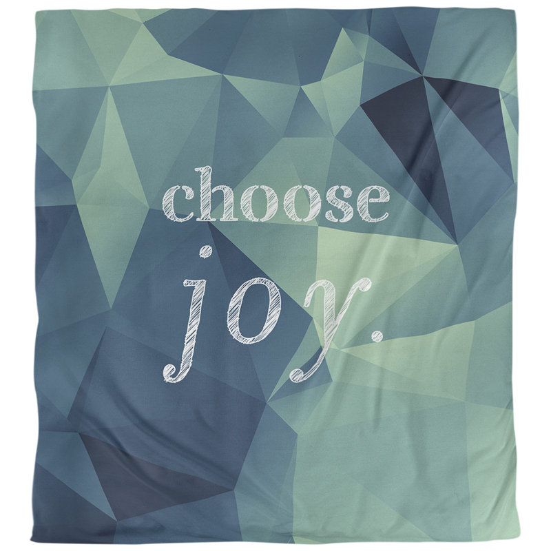 Housse de couette simple choose joy quot, Housse de couette pour très grand lit, Aigue-marine