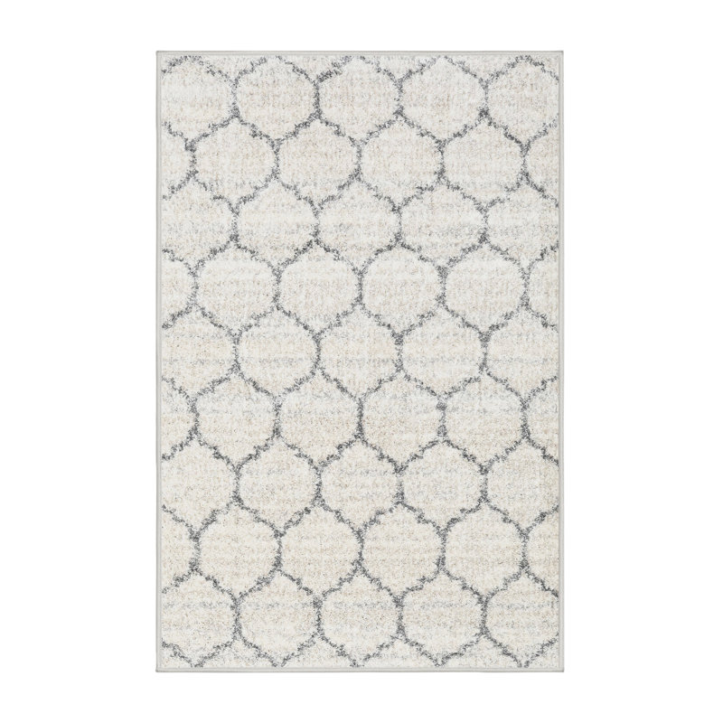 Tapis contemporain ivoire, Rectangle 6 pi x 9 pi