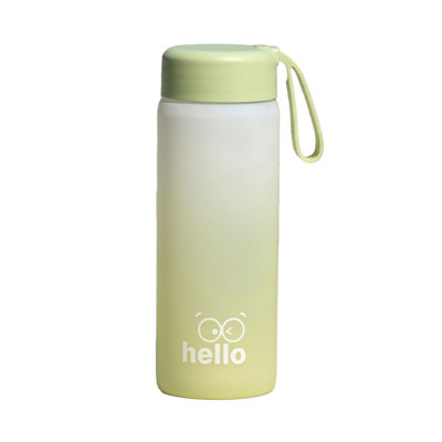 Bouteille d'eau Bouteille d'eau de sport 16,9 onces Étiquetée Bouteille de motivation 500 ml Bouteille d'eau de sport étanche aux fuites adaptée aux activités de plein air dans les gymnases pour femmes
