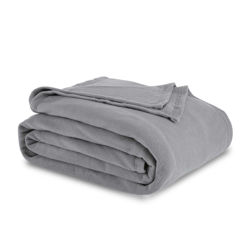 King Size Off-White Fleece Reversible Blanket