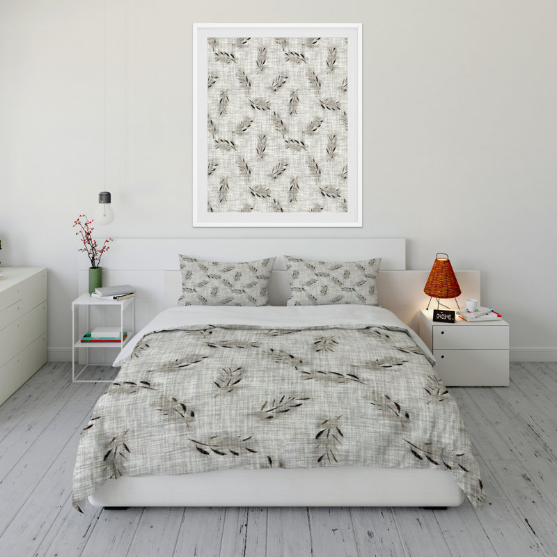 Polyester Channel Floral Comforter, King Comforter + 2 King Pillowcases