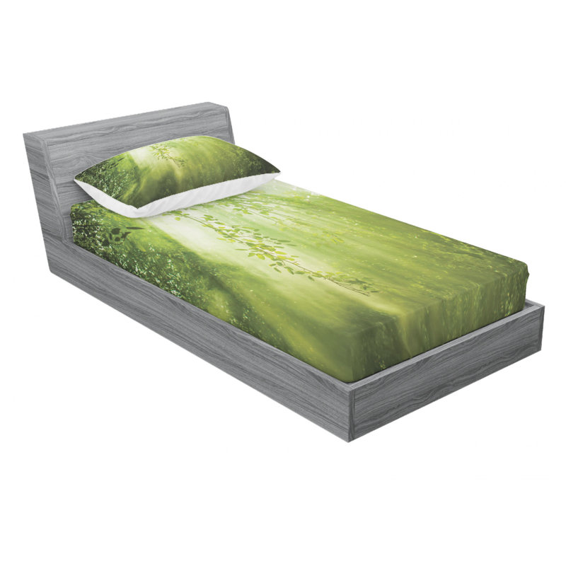 Microfiber Sheet Set, Twin Sheet Set with Fitted Sheet