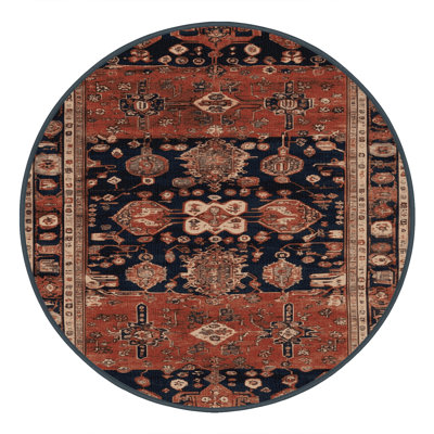 Machine Washable Turkish Brown Area Rug