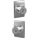 F Series Bowery Keyed Entry Knobset with Century Rosette