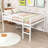 Full Size Wood Loft Bed With Spacious Under-Bed Storage And Ladder-1290213864