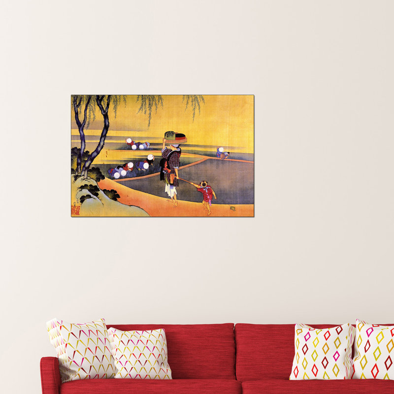Hokusai - Wrapped Canvas Painting, 60cm H x 90cm W x 1.8cm D