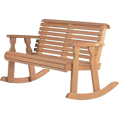 Heavy Duty 800 Lb Roll Back Treated Double Rocker Bench