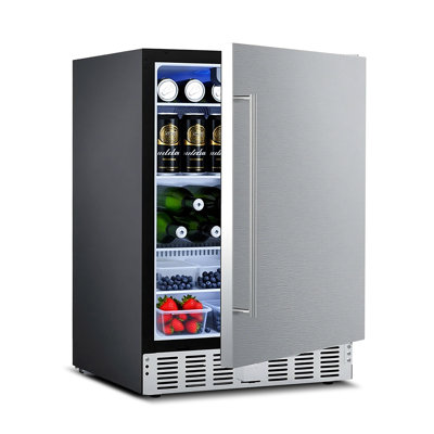 Electactic 24 Inch Beverage Refrigerator 180 Can ,stainless Steel Medical Mini Fridge For Undercounter Built-in Or Freestanding, Wine Cooler For Home — FIN-0020031 | Fridge.com