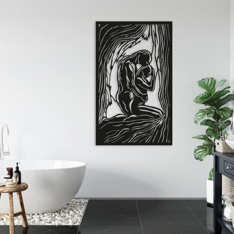 Handmade Traditional People Wall Decor on Metal