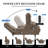 Electric Power Lift Recliner Chair Sofa with Massage and Heat for Elderly, USB and Type-C Ports, Cup Holders, Infinite Position (Brown)-130018774