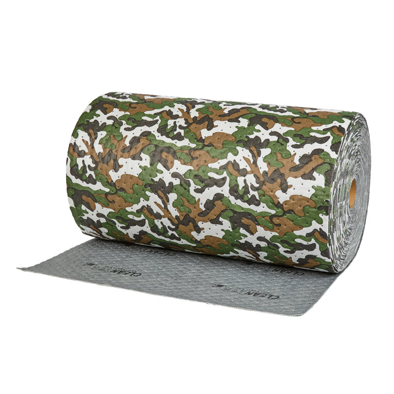 Tapis absorbant pour ustensiles de restaurant - 1 étui - 30 po x 150 po Tapis non absorbant universel - Tampon anti-déversement pour usage industriel - Gris