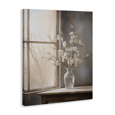 Spring Arrangement Windowsill Canvas Wall Art by Arlington Prints