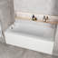 Baignoire en alcôve en acrylique blanc brillant avec drain externe 60 po x 30 po Streamline-101698984