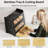 Countertop Bread Storage Container With Bamboo Cutting Board And Adjustable Vent, Black