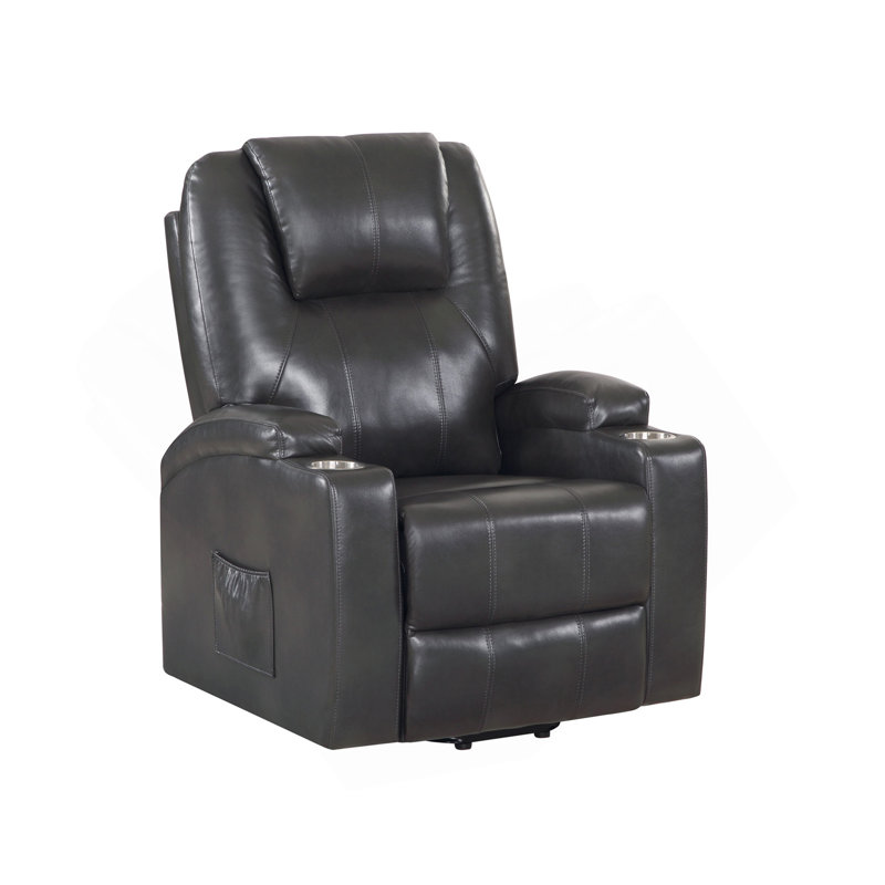Fauteuil inclinable électrique à 2 tasses Gunmetal