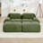 Boneless 2-Seat Sofa In Luxury Corduroy Fabric Fabric Modular Multi-Combination Anti-Slip Design Assembly Chaise Lounge Curved Armrests Ergonomic Support High-Resilience Sponge For Living Rooms Bedrooms-1420077105