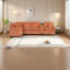 Canapé modulaire multifonctionnel en chenille avec rangement, canapé-lit moderne réversible pour les salles familiales