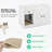 Cat Litter Box Enclosure with Cat Litter Mat and Storage Drawer Side Table