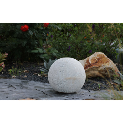 Decorative Sphere (Coral White) - Handcrafted High-Fired Ceramic