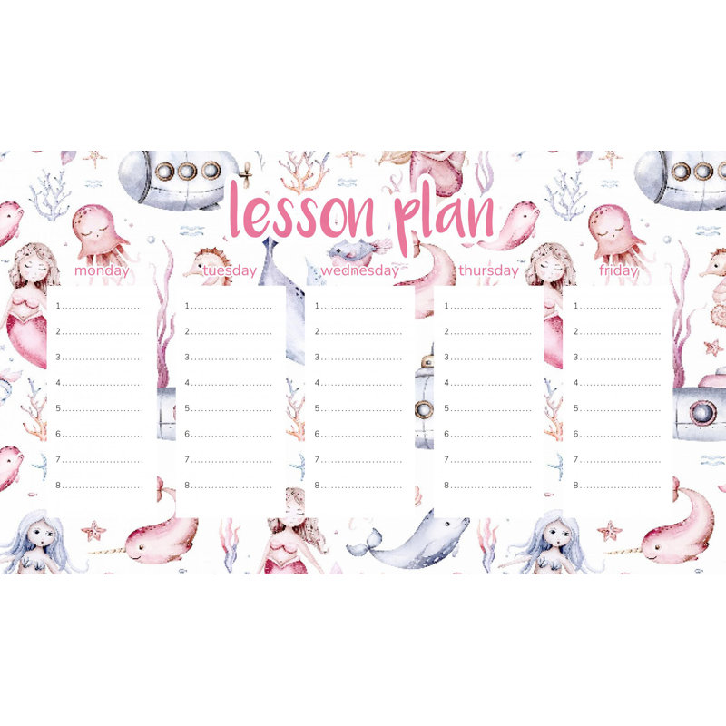 Magnetic Lesson Plan Mermaids and Dolphins