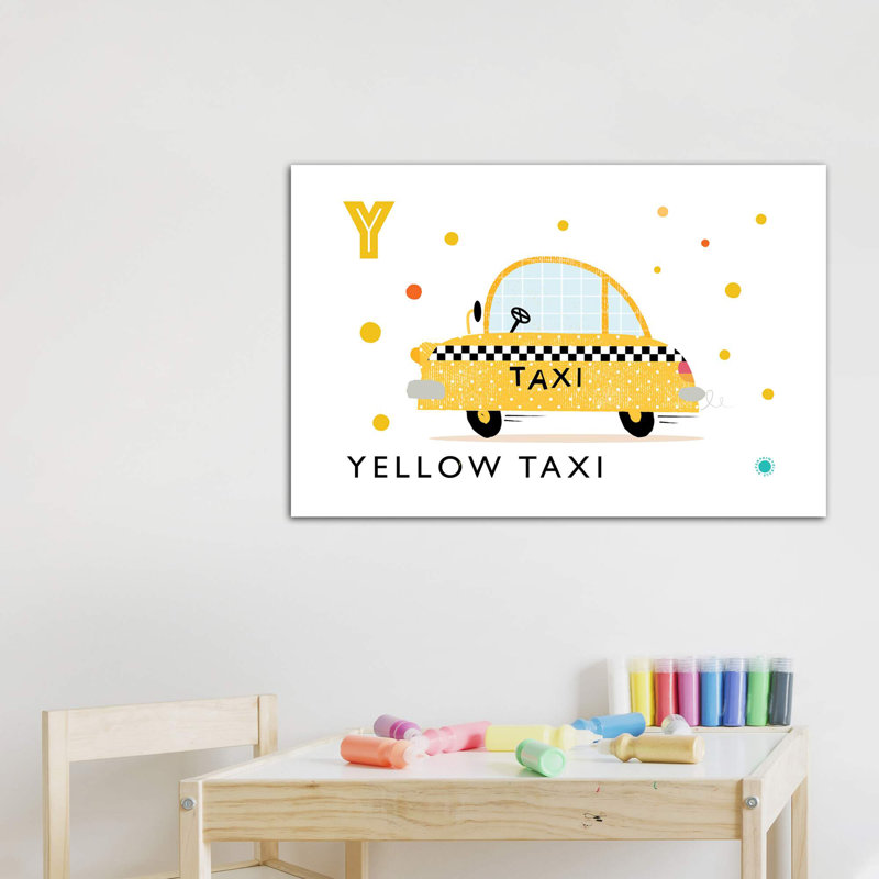 «Y Is for Yellow» - impression, Toile tendue, Pas de tapis, H 26 po x l 40 po x 1,5 po