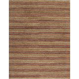 Textures Hand Knotted Wool Striped Area Rug
