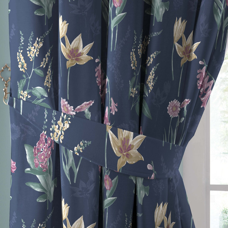 Caberne Cotton Semi Sheer Curtain Pair, 168 x 137 cm