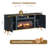 Light Luxury Style Collection 66" Fireplace With 30" Insert-navy Blue-1013706917