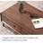 Rectangular solid wood coffee table