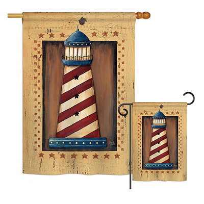Ensemble de 2 drapeaux en polyester à 2 faces et imprimées en polyester nautique patriotique
