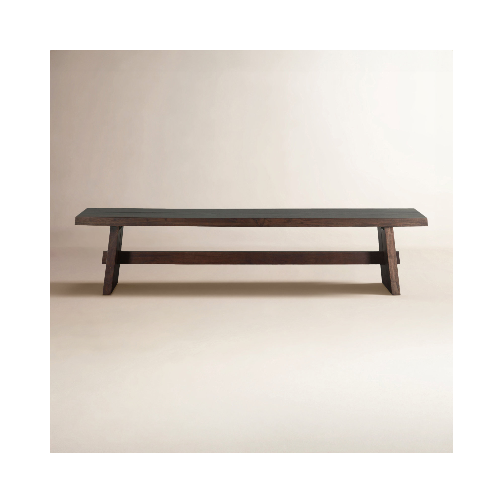 Acadia 79" Bench In Coffee Bean, Brown