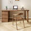 Bureau rectangulaire en bois massif à 3 tiroirs Chestnut-109264363-109264365
