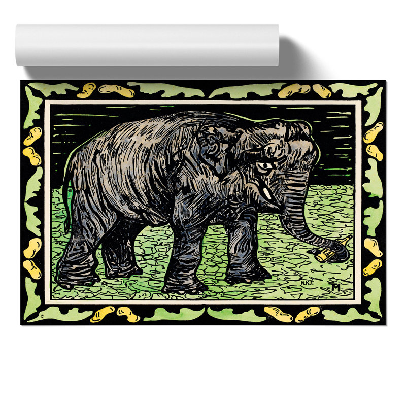 Elephant by Theo van Hoytema - Frameless Print, 21cm H x 30cm W x 0.1cm D
