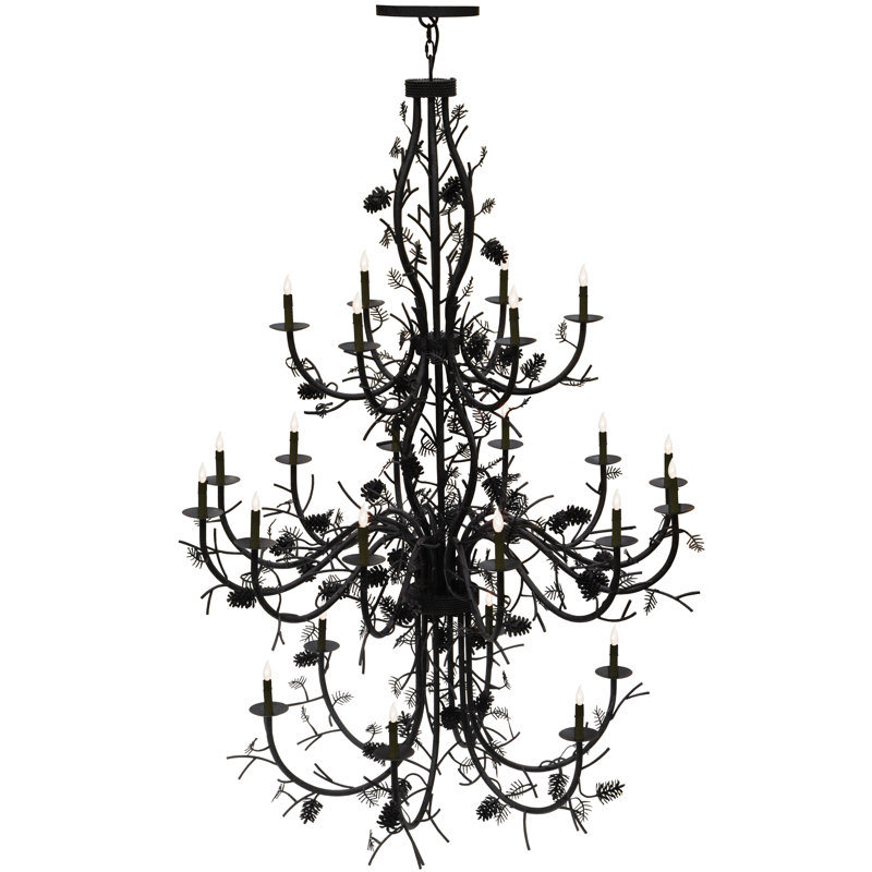 Rustic Lodge 24 - Light Chandelier