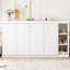 Lit simple avec armoire de rangement blanche et fonctionnalité de maximisation de l'espace-718579440