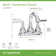 Birch Centerset Faucet with Push Pop Drain