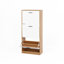 Armoire de rangement pour chaussures avec 3 tiroirs à panneaux blancs-1766767120