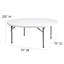 Round Plastic Folding Table