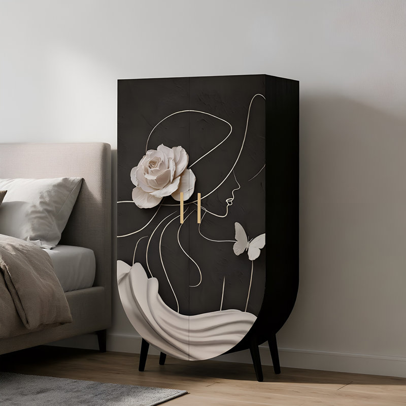 French style bedroom home cream style wardrobe