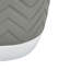 Pot de fleurs décoratif, motif à chevrons, gris et blanc 7 pouces terre cuite