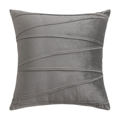Housses de coussins carrés en velours Throw Cross Lines